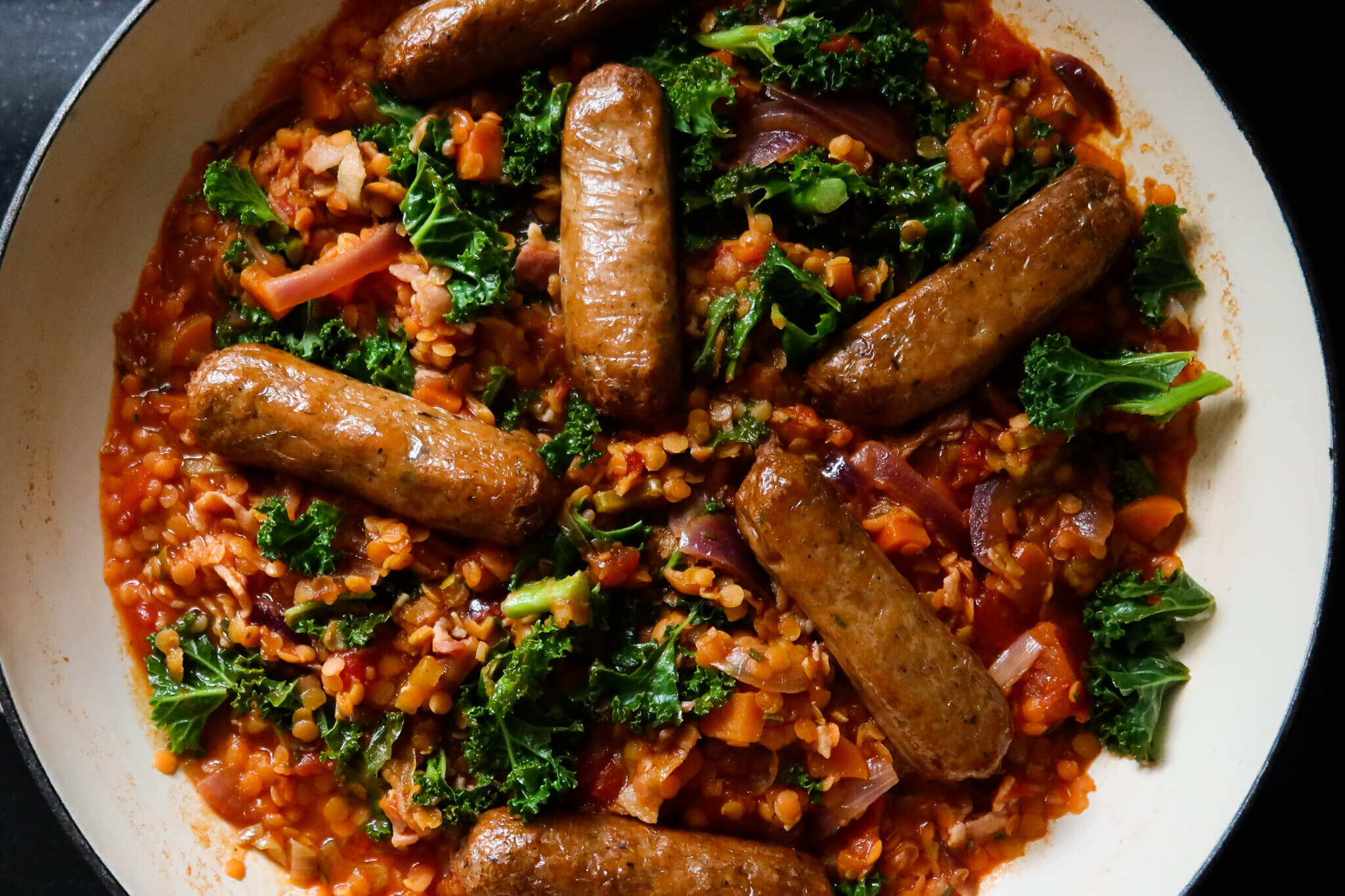 One-Pot Hearty Sausage and Lentil Stew
